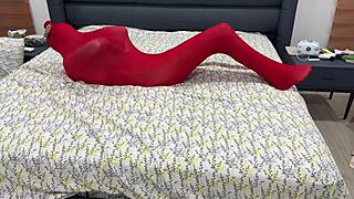 i'm all wrapped up in this tight pantyhose cocoon, totally bound and locked in