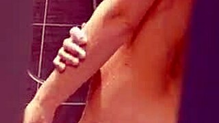 My awkward stepson struggles with girls so I give him taboo shower blowjob and creampie sex