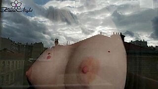 Babe sends video message to her lover from Paris. She touches herself gently in a solo moment.