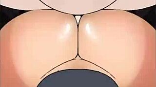 Komi explores toys with characters like Nagatoro in a futa scenario.