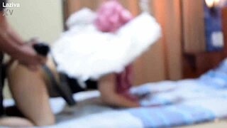 Laziva shares her first-time curvy cosplay experience in homemade lingerie with amateur costumes.