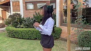 Colegial Safada Feels Intense Emotions During Hardcore Interracial Massage Orgasm with Ebony and Asian Vibes