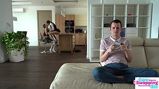 Stepsis bonnie dolce says you win stepbrother! join us for cum swapping blowjob and pussy lick!