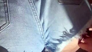 quick fuck in jeans with some spanking and teasing