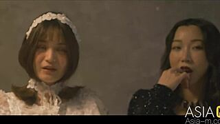 Modelmedia Asia features witch Su Yu Tang in cum-asking scene from MDSR-0001 EP4!