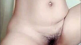 Asian slutwife toys wet pussy to squirting orgasm with dildo 😈