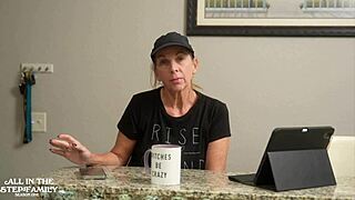 new stepmom comforts junior intimately