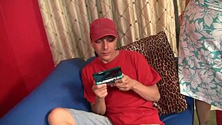 she's been craving his penis in her experienced vagina for so long. now she takes it gladly with a blowjob and cumshot.