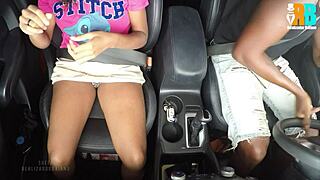 Hey, watch this married slut showing off in the car and fucking her well-endowed boyfriend! Realizador Baiano, with cuckold hubby on video call. Complete sheer action! 🔥🚗🍆