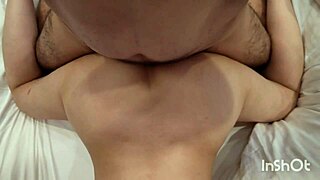 Adorable French milf with short hair enjoys sensual kissing and romantic sex with cute brunette wife