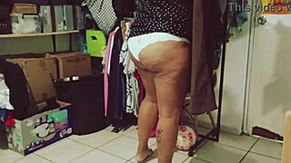 Why Is This Curvy Mexican Bbw Cleaning Her Room Naked?