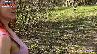 We fuck every time we're alone together, big cock in big ass blowjob and handjob outdoors. This amateur pov sex gets rough with oiled tight pussy action.