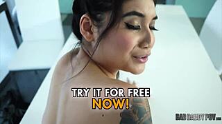 brenna sparks as your step-daughter bends over for deepthroat blowjob and doggystyle hardcore sex in pov