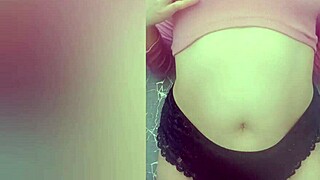 Young Slutty Girl Shows Virgin Tits And Ass To Perverts