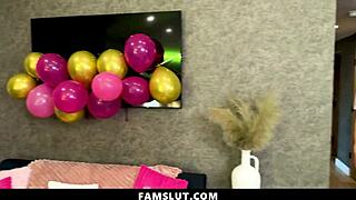 Heart Racing as Stepmom and Stepsis Guide Stepbro Through Taboo Threesome Blowjob in Hood Roleplay.