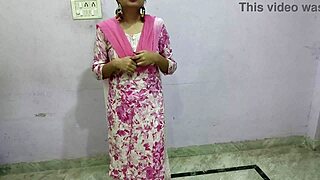 Desi bhabhi craves devar's big cock for hardcore blowjob and riding creampie in dirty homemade sex