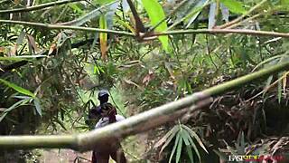 Do You See How I Give Him All Styles of Local BBW in the Bush with Eastsidebabe Fat Ebony Ass!