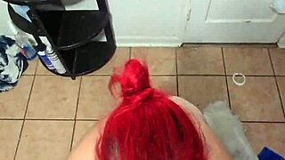 amber on her knees for daddy