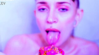 I love crushing juicy fruit with my bare toes in this wet fetish solo.