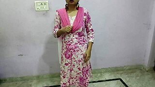 Desi bhabhi craves devar's big cock for hardcore blowjob and riding creampie in dirty homemade sex