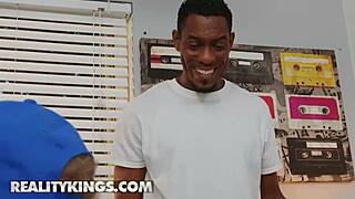 Dixie Lynn calms tantrum sucking two cocks