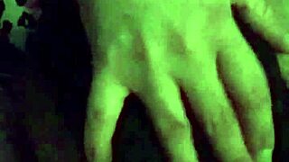 Fuschia Leopard licks pussy close-up?