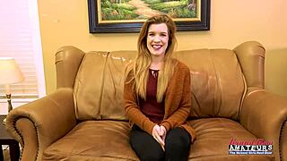 Charming Redhead Keaton Milks Cum From Shaved Teen Pussy