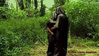 Mature Milf Rides Big Cock in Bush for Orgasm