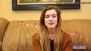 Charming Redhead Keaton Milks Cum From Shaved Teen Pussy