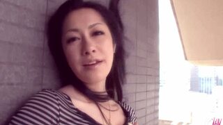 Hot asian milf kaede kuroki takes on two cocks in uncensored group creampie action