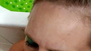I love sucking German milf prostitute Sandra's cum-swallowing blowjob