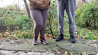 Milf squats piss in leggings wanna watch?