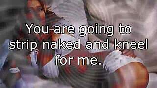 erotic 33 mistress lisa teases her tricked slave into submission