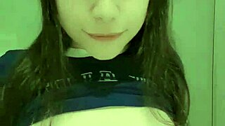 Skinny amateur teen 18+ brunette masturbates her tight pussy in bathroom homemade 😏