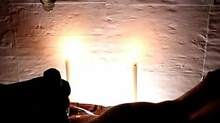 candlelight romantic deepthroat blowjob party ends in hot facial cumshot explosion!