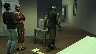 Indian wife anal fucked by son's huge cock