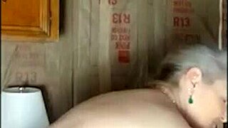 wanna see this mature cum on her zucchini dildo?