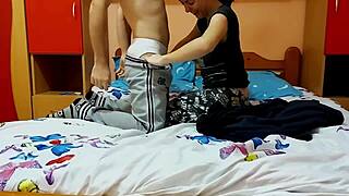 my best friend crashed here for the night and things heated up