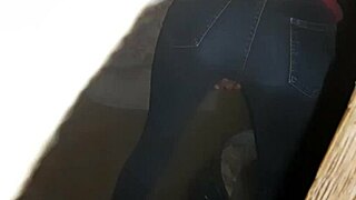 i Caught Stranger Masturbating In Jeans To Wild Orgasm