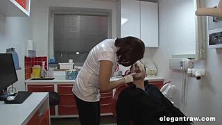 Milf Anna Polina Drills Dentist with Deepthroat and Gaping Pussy