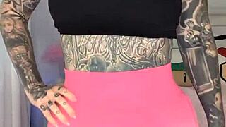 melody radford tries gym tights... big tits bimbo haul tease