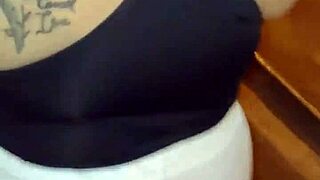 what happens when i flash cash at this curvy milf's huge ass in red thong on street