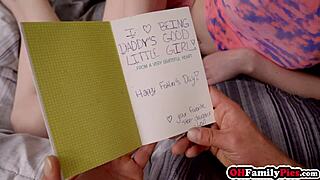 Horny teen Kenzie Reeves blows big dick stepdad while Lexi Lore watches!