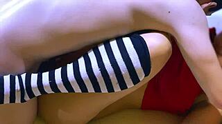 shy schoolgirl fucks coach in office to boost her cheer squad grades