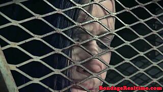 bound redhead sub nipples clamped bdsm machine vibrator trimmed pussy rough