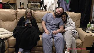 Bratty cheerleader Jasmine Rose spreads in orphan physical exam