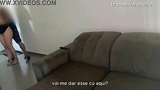 married woman takes anal while husband works