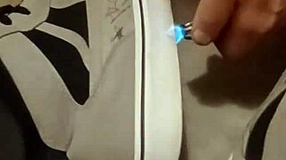 ever wonder how your friend trashes sneakers for fun?