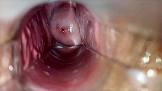 vagina throbs with intense pulsating orgasm close up