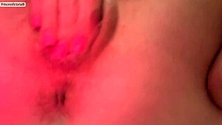 redhead cutie massages huge cock then slurps it deep in her pretty mouth